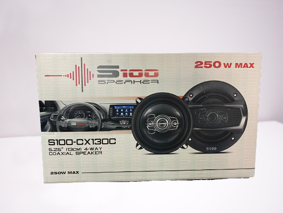 Generic Haut-parleurs baffle S100 voiture 250W 13cm puissants à 2 voies  encastrables à prix pas cher