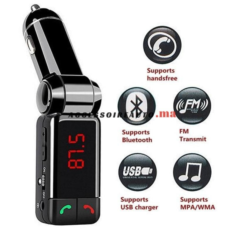 Bluetooth Mp3 Chargeur Radio Transmetteur